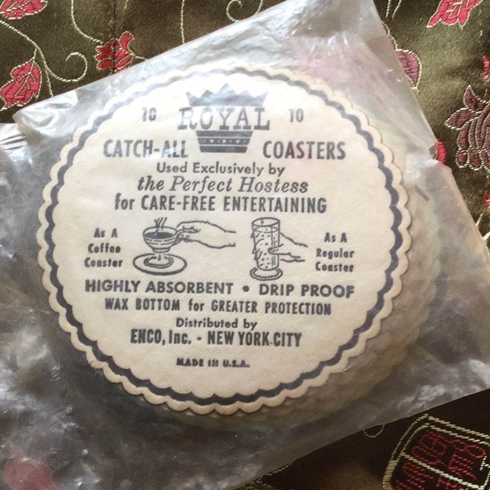 Vintage Royal Catch-All Coasters. (1970’s ?) Lost River , No. Woodstock, NH